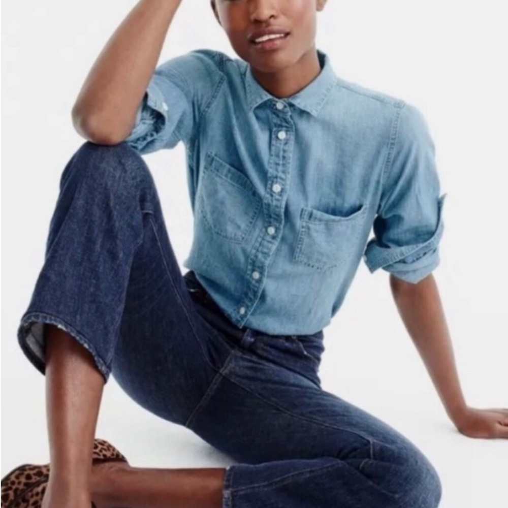 JCrew Long sleeve TRADEMARK button-down shirt. size 8T